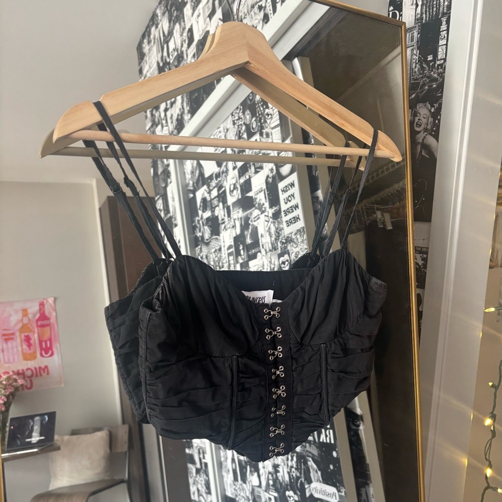 BLACK PRINCESS POLLY CORSET TOP